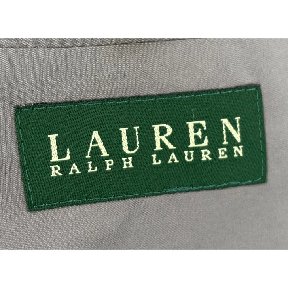 Lauren Ralph Lauren Wool Blazer‎ Sport Coat 42R Gray Plaid Classic Fit Jacket